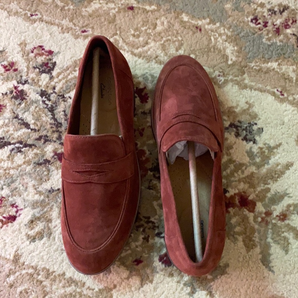 Brand New Clark’s Trish Rose, Mahogany, 8.5